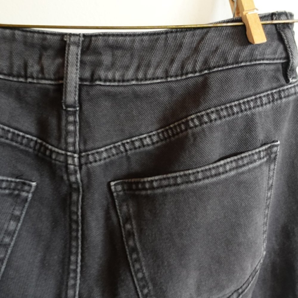 pacsun Mom Jean Straight Leg Faded Black Gray Women's 25 - Picture 12 of 12